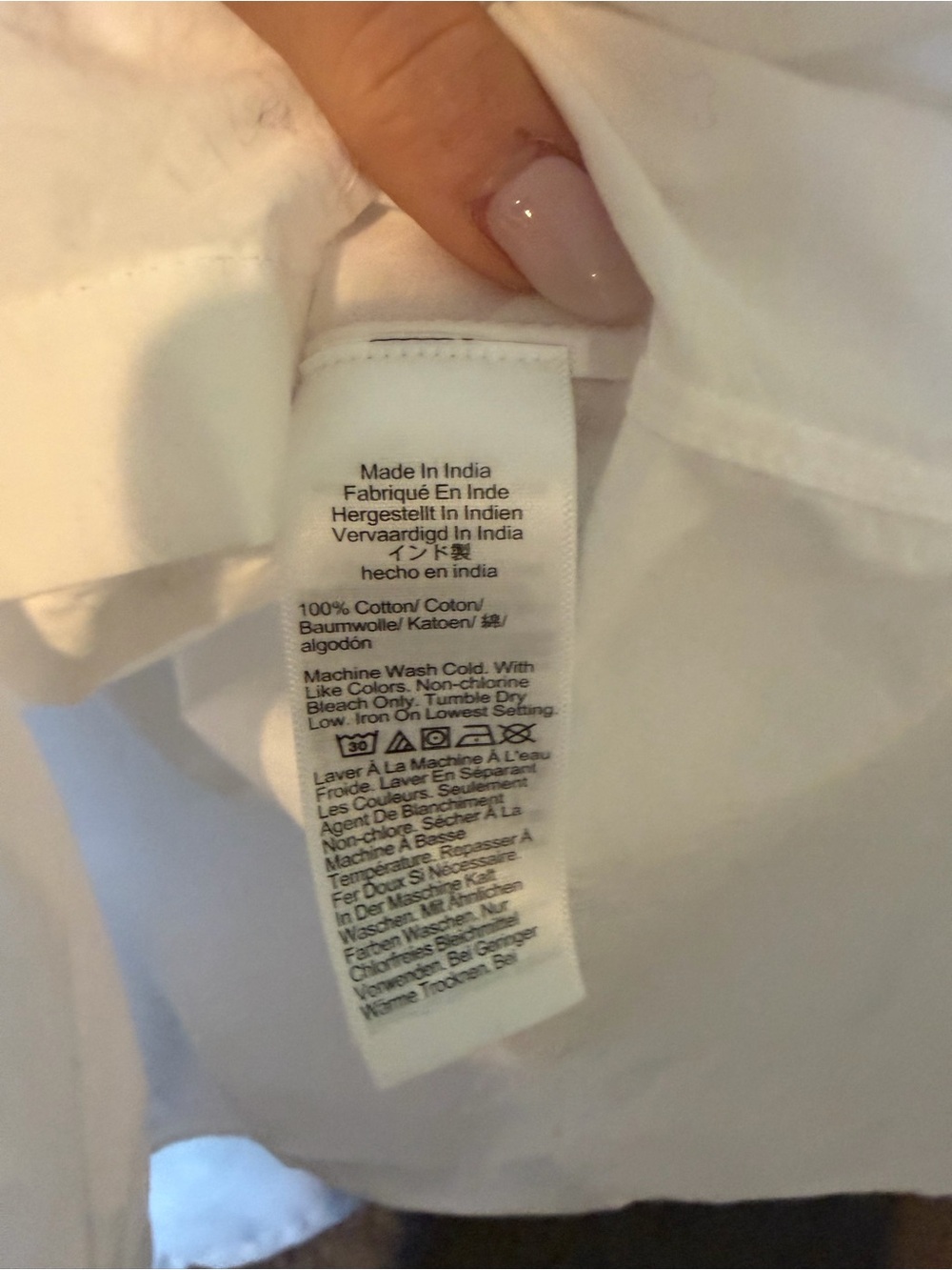 J.Crew White Ruffle-Neck Button-Up Shirt - Picture 3 of 3